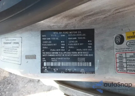 2013 Ford Transit Connect Xl from USA, damaged, VIN NM0LS7AN1DT141154